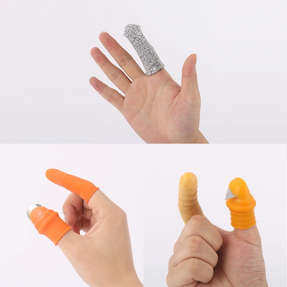Garden Farm Orchard Fruit Vegetable Thumb Picking Knife Pruning Shears Silicone Finger Gloves Saw Straight Blade Optional Cutter