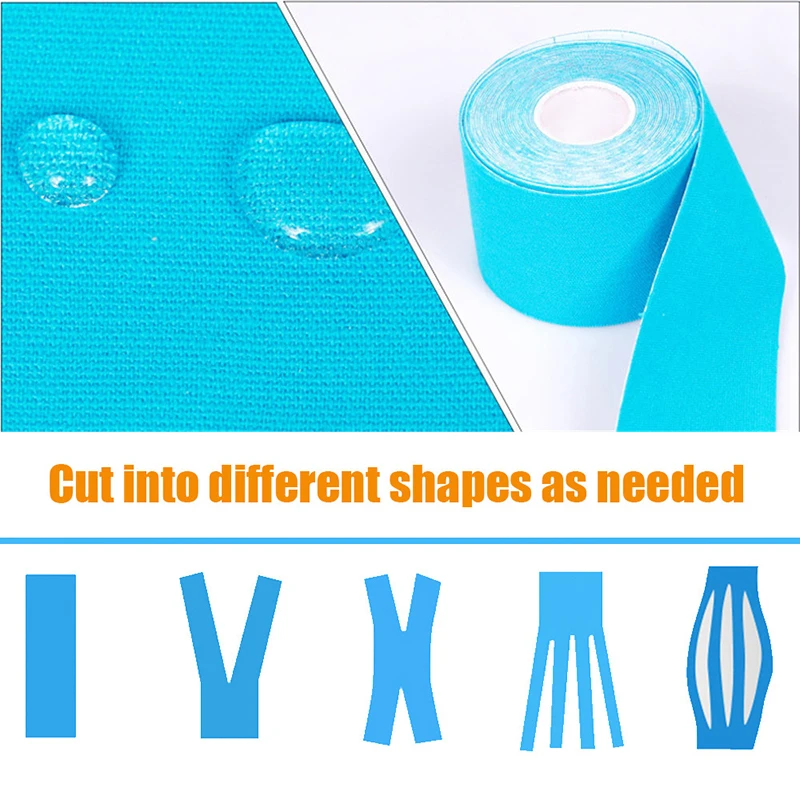 Athletic Kinesiology Tape Sport Recovery Bandage Cotton Waterproof Running Knee Fitness Tennis Football Muscle Sticker Protector