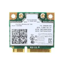 Двухдиапазонный беспроводной-N 7260 7260HMW Половина мини Pci-e wi-fi/WLAN карта для intel