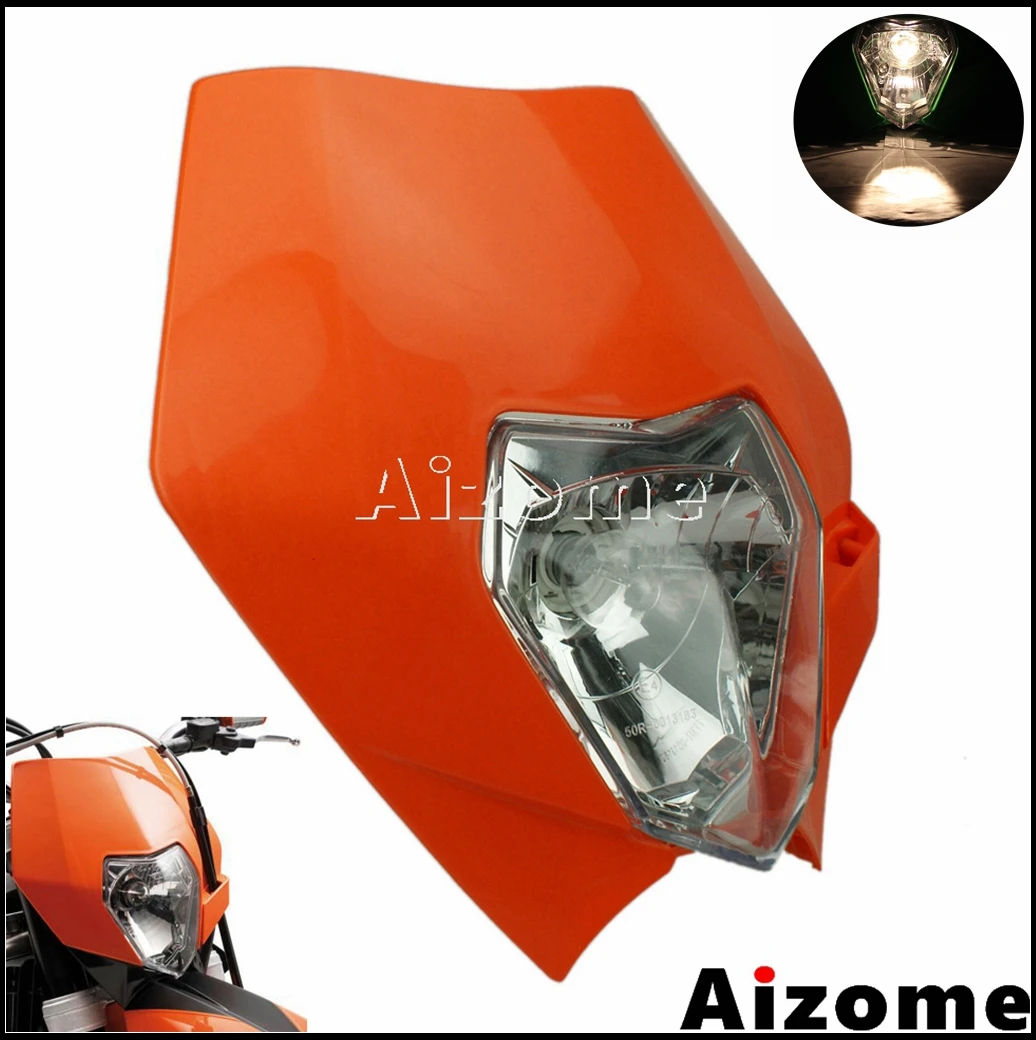 Универсальный Мотокросс 12V головной светильник обтекатель для MX EXCF EXC XCF XC SX CRF