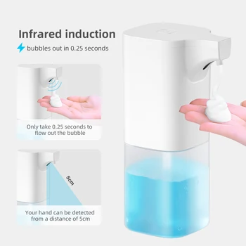

Onever Automatic Soap Dispenser Infrared Sensor Soap Dispenser Automatic Hand Sanitizer Machine For Home Public Place 350ML New