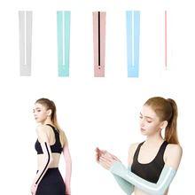 Новые рукава из ткани льда для женщин, защита от УФ-лучей, чехол для бега, езды на велосипеде, грелки для вождения, баскетбольные спортивные рукава