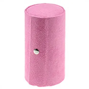

Multifunctional Fabric 3 layers Jewelry Display Box Cylinder Shape Organizer Flannel Round Portable Travel Storage Case Creative