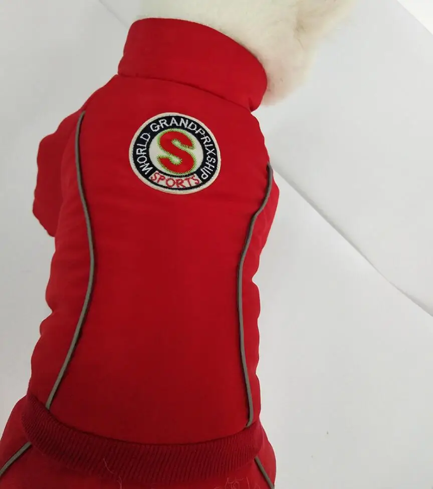 Зимняя одежда для собак, флисовый теплый комбинезон для собак, 2 цвета, светоотражающие ремни, одежда для собак XS s m l xl 2XL