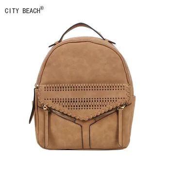 

CITY BEACH Frosted ladies backpack hollow backpack casual schoolbag college style TARGET