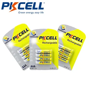 

3PACK/12Pcs PKCELL AAA Battery 3A 1000MAH 1.2v NIMH Rechargeable Battery AAA recharge up to 1000times cycles For Digital camera