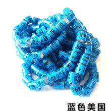 8 мм Внутреннее кольцо Размер кольца для голубей синий AU кольцо для птиц 500 шт./лот