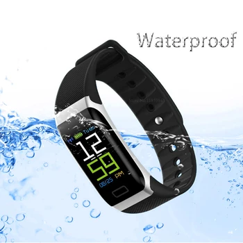 

2020 Couple Smart Watch Anti-lost Fitness Tracker Alarm Clock Heart Rate Monitor USB Charging Full Function Wrist Alarm Reminder