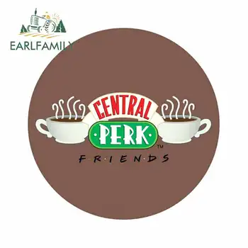 

EARLFAMILY 13cm x 13cm for Friends Central Perk Logo Car Graffiti Sticker Waterproof Creative DIY Occlusion Scratch VAN Decal