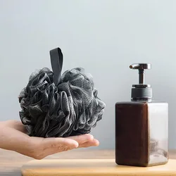 Foaming Sponge Exfoliating Scrubber Soft Shower Mesh Black Bath Bubble Ball Body Skin Cleaner Cleaning Bathroom Accessories Tool