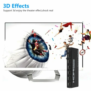 

3D HDMI Switch 1080p HDMI Switch Switcher Selector Splitter Hub Remote