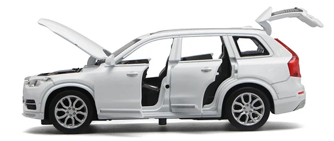 Модель литая автомобиля в масштабе 1:32 XC90 с функцией подсветки