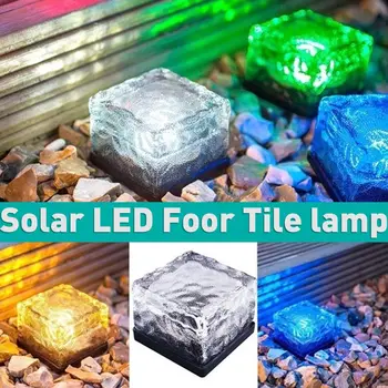 

Solar LED Foor Tile Lamp Outdoor Street Light Waterproof Solar Square Garden Lighting Colorful Solar Lawn Light Road Lamp