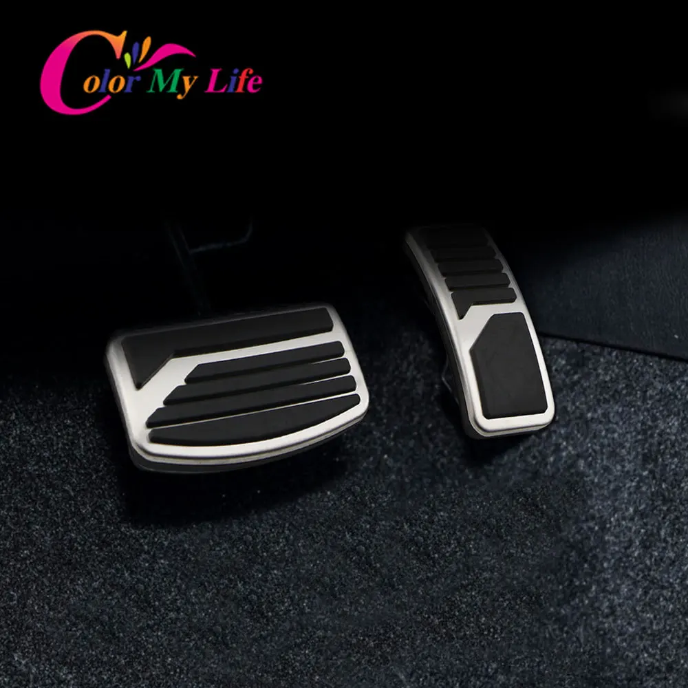Color My Life накладка на педаль автомобиля из нержавеющей стали для Mitsubishi ASX Outlander Lancer EX Eclipse Cross Pajero RU
