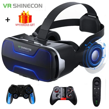 

VR Shinecon 8.0 G02ED 3 D Casque Viar 3D Glasses Virtual Reality Headset Helmet Goggle Augmented Lenses for Phone Smartphone Set