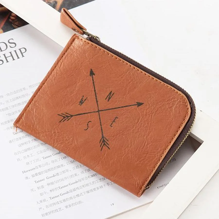 

Useful Mini Wallet Men Ladies Zipper Coin Purse Small High Grade Coin Credit Card Key Ring Wallet CP02C