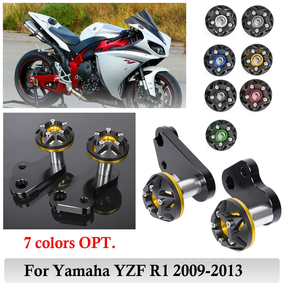 Слайдеры рамы мотоцикла защита от ударов для Yamaha YZF R1 YZFR1 2009 2010 2011 2012 2013 попадающие