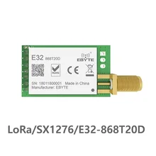 E32-868T20D lora de longa distância uart sx1276 868mhz 100 mw sma antena iot uhf sem fio transceptor transmissor módulo receptor