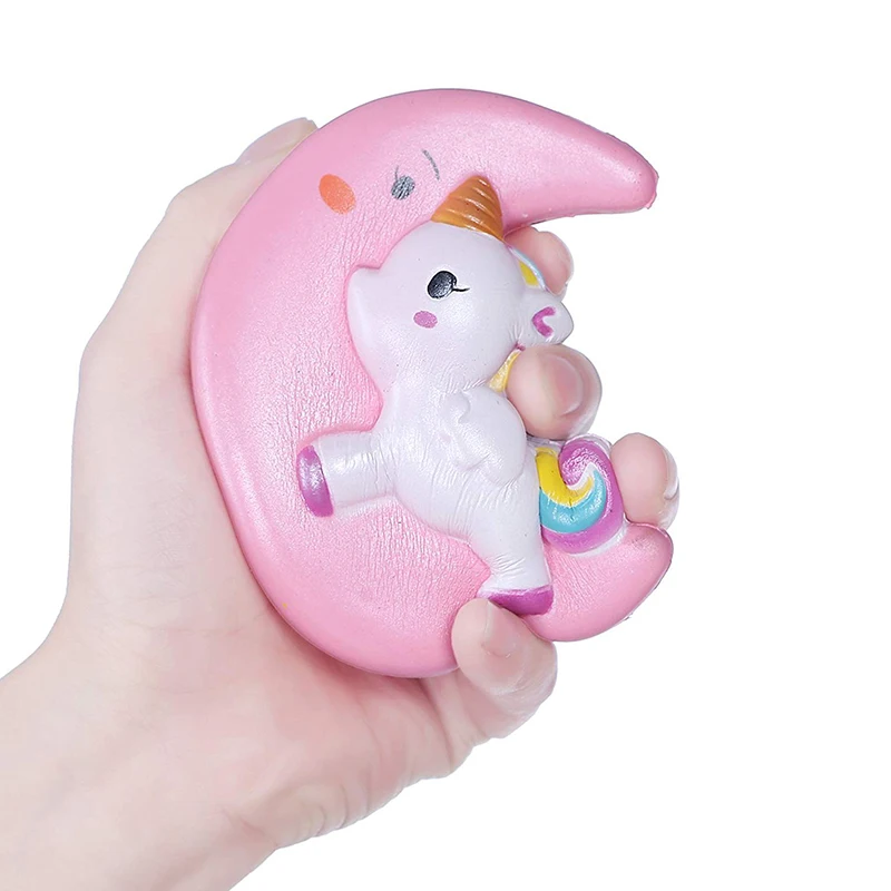 Pink Squishy Unicorn Mermaid Jumbo Kawaii Moon Unicorn