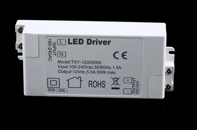 12W 24W 36W 60W LED Power Supply DC12V Driver High Quality Lighting Transformers for LED Strip Lights 12V Power Supply Adapter