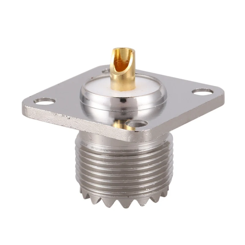

UHF SO-239 Female Jack Square Shape Solder Cup Coax Connector for Ham Radio