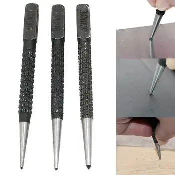 

3Pcs 1.5mm/2mm/3mm Alloy Steel Center Punch Metal Wood Marking Drilling Tool Can be used for plastic wood metal marking sturdy