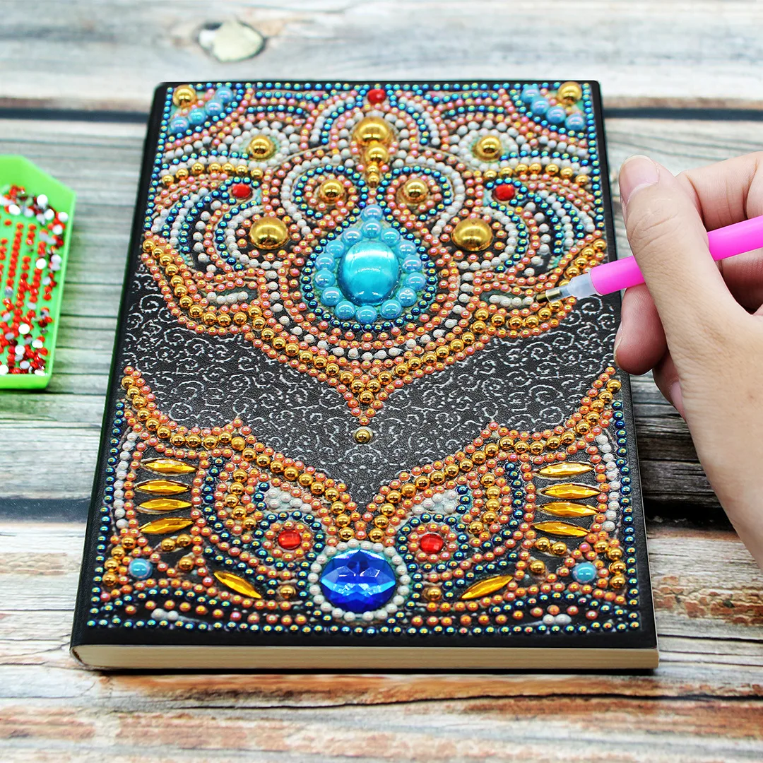 Новая Мандала мультфильм Diy Schilderij Meisje Hart счет Dagboek Boek Plan 64 Pagina 'S A5 ноутбук Verjaardag Рождественский подарок
