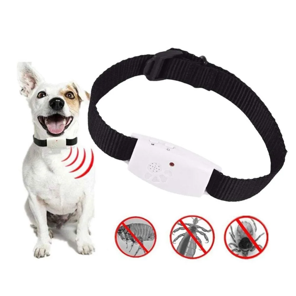 Dog Cat Pet Pest Control Mosquitoes Trap Fly Tick Insect Killer Collar Mosquito Repellers Reject Flea Ultrasonic Repellers