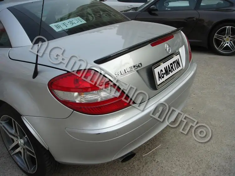 Углеродное волокно AMG стиль SLK R171 SLK200 350 спойлер заднего багажника, крыла заднего багажника для Mercedes-Benz SLK КЛАСС R171 05-10