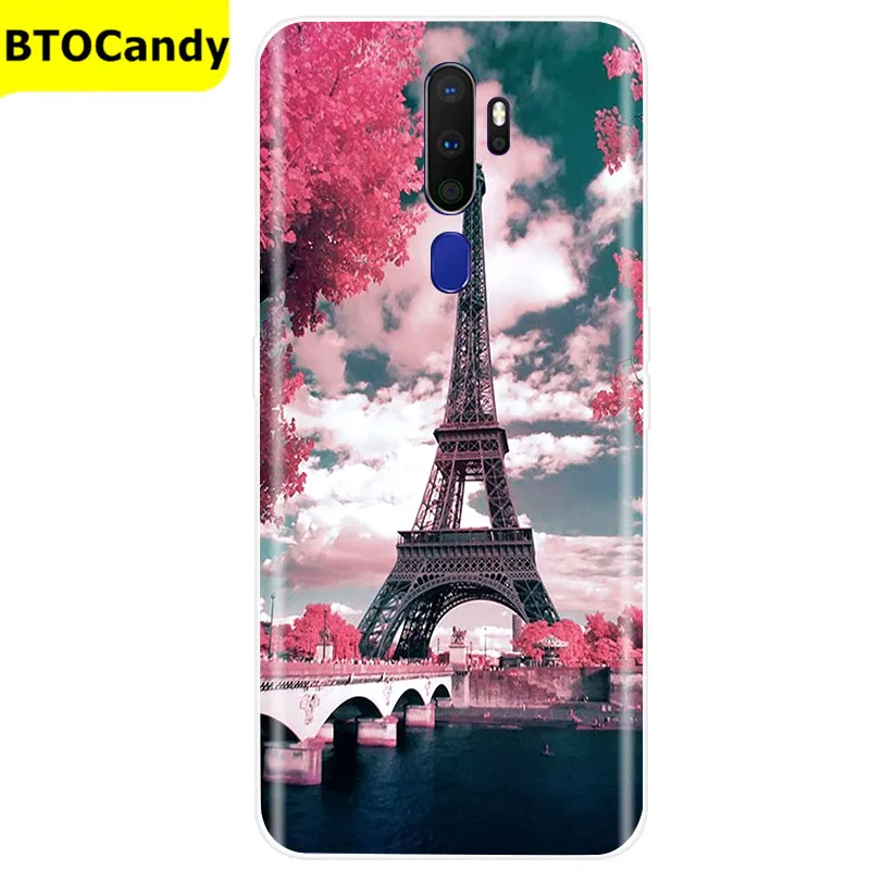 For OPPO A5 2020 Case Soft TPU Silicone Case For OPPO A9 2020 Case Color Pattern Back Cover Coque Fundas OPPO A5 A9 2020 Cases waterproof phone pouch for swimming Cases & Covers