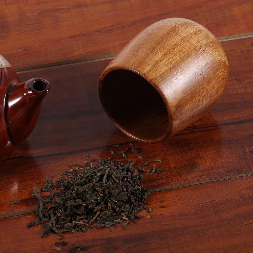 

PREUP High Quality Wooden Wood Cup Primitive Handmade Natural Spruce Breakfast Beer Coffee Milk Drinkware