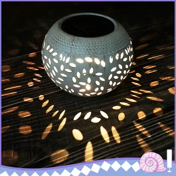 

Globe Warm Solar Light White Metal Outdoor Solar Power Table Light Decorative Lighting Garden Decorations Lantern Waterproof