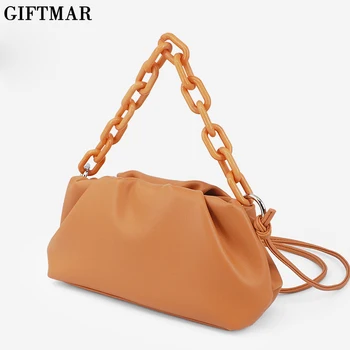 

2020 Bag For Women Cloud bag Soft Leather Madame Bag Single Shoulder Slant Dumpling Bag Acrylic handle Handbag Day Clutches bags