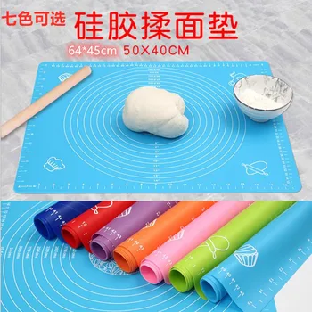 

Silicone Dough Kneading Mat with Measuring Silicone Chopping Board Anti-slip Baking Tool High-temperature Resistant Oven Pad 310