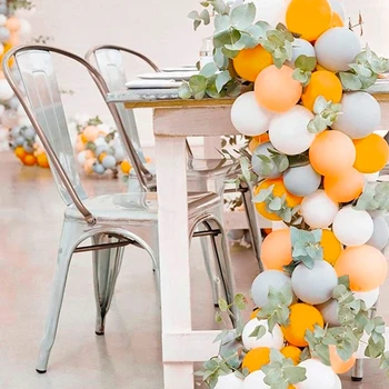 

PAPYBAL5 Inch Latex Balloon Chain Rustic Wedding Party Garland Balloons Bride To Be Party Supplies Ballons Birthday Party Baloon