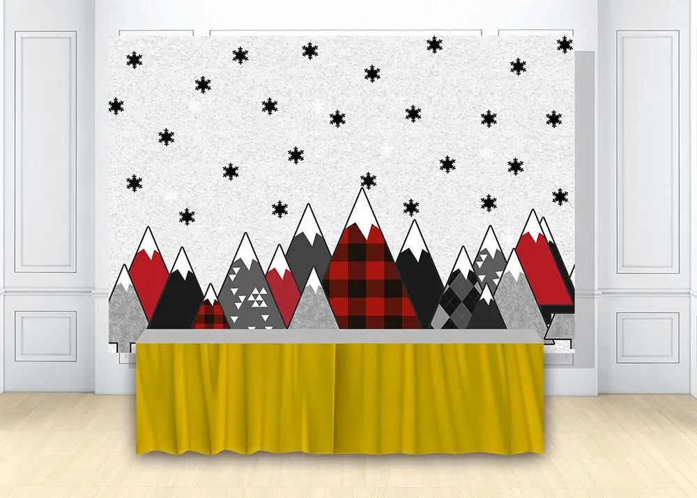 Lumberjack Christmas Background Cartoon Snowflake Forest Tree Noel Photo Studio Backgrounds Desktop Portrait Banners | Электроника