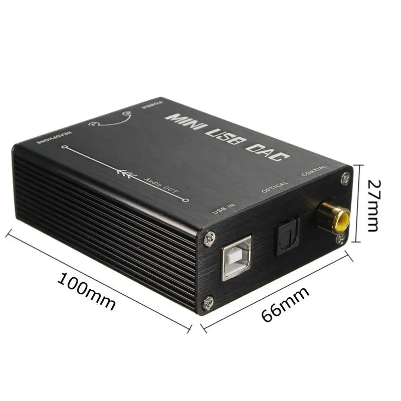 LEORY HIFI USB звуковая карта ЦАП к S/PDIF PCM2704 цифро-аналоговый аудио конвертер оптический коаксиальный ЦАП Декодер PRO конвертер