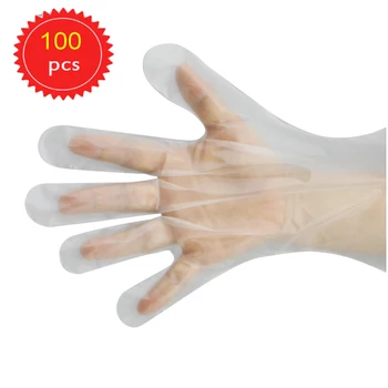 

Disposable Food Prep Gloves Transparent Vinyl Household Gloves for Food Cooking Cleaning Gardening Hairdressing Kitchen BBQ