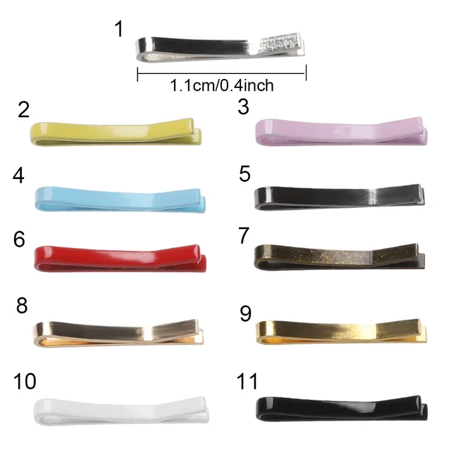 10PCS 1.1cm Mini Metal Clip for Doll Candy Color Cute Tiny Headwear Hairclip DIY Doll Accessories Princess Hairpin 6