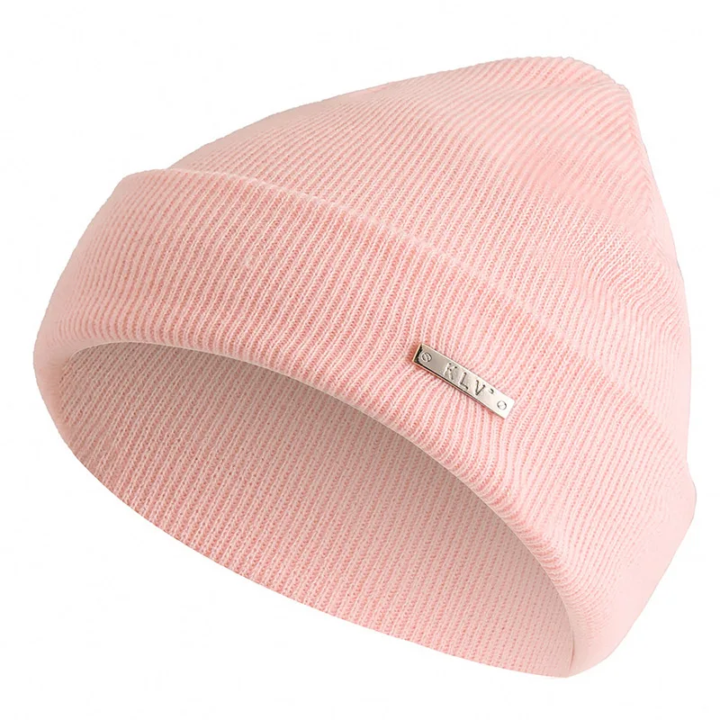 GOPLUS, новинка, брендовая вязаная женская шапка, мягкие теплые шапки для женщин, зима, унисекс, мужская шапка в стиле хип-хоп, Billie Eilish, шапочка для женщин - Цвет: Розовый