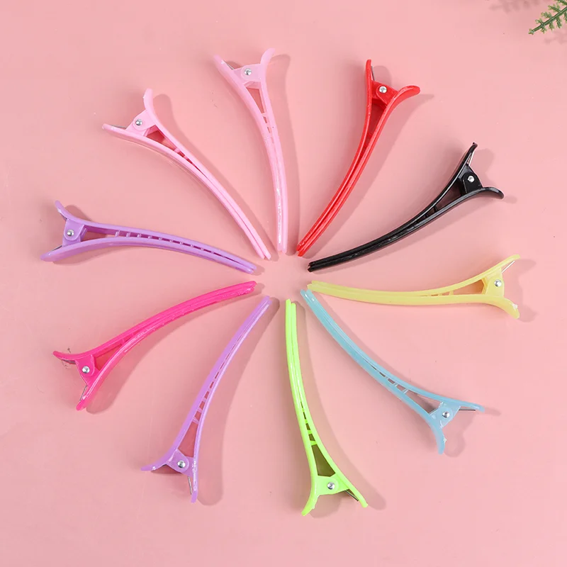 10 stücke Professional Basic Haar Grip Clips Kunststoff Salon Styling Entenschnabel Clip Friseur Schnitte Schneiden Haar Klemmen Clip – Detail 10