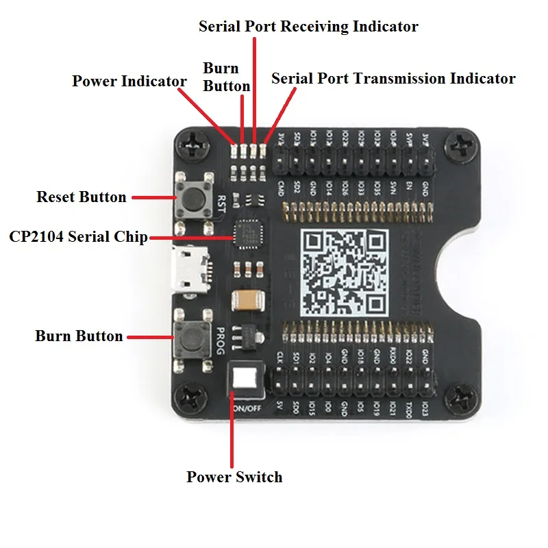 ESP32-WROVER Development Board Test Burning Fixture Tool Downloader for ESP-12F ESP-07S ESP-12S (2)