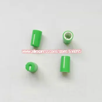 

10pcs 270 degree D axis D hole green half shaft potentiometer knob cap plastic cover twist cap twitter cap16.5*10.5mm