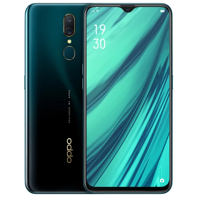 OPPO A9 4GB 6GB 64GB 128GB Support Google Play OTG 6.53" 1080*2340P Water Drop screen Octa Core 16MP+16MP+2MP cameras Phone - Цвет: Green