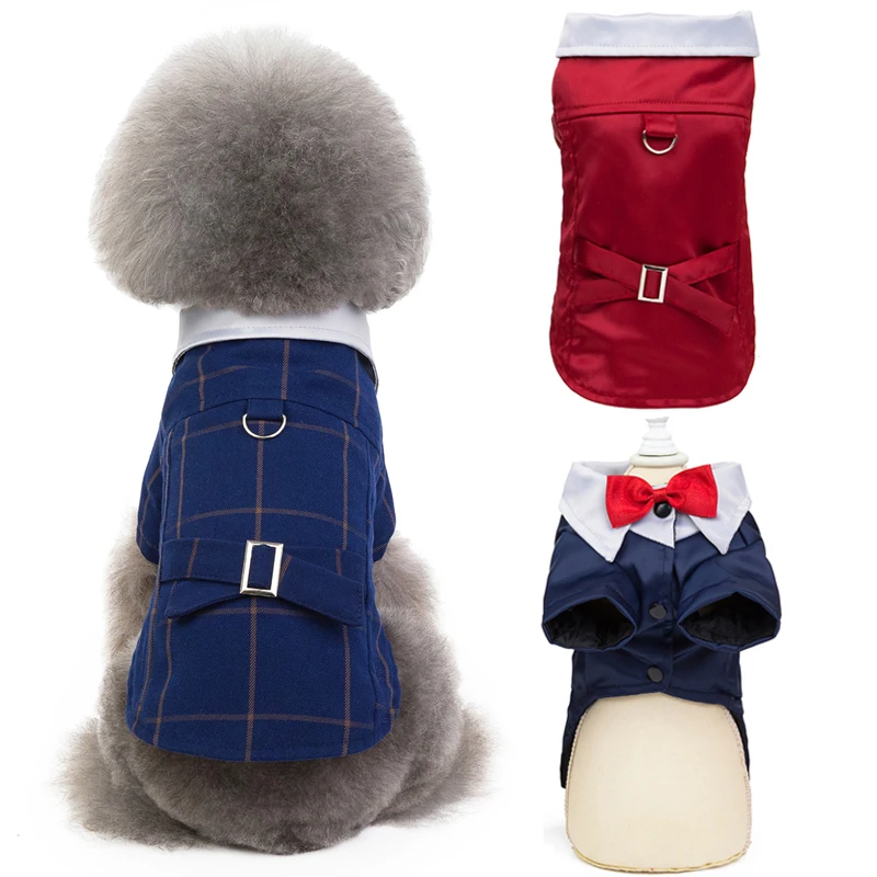 

Luxury Dog Clothes Party Wedding Gentleman Bow Tie Clothing For Chihuahua Yorkshire Fashion Dog Coat Jacket Halloween Puppy Suit