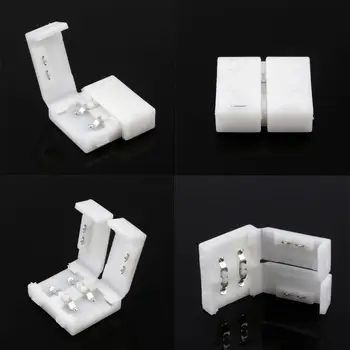 

10Pcs Connector RGB Accessories Lighting Light LED 2 Pin Strip 5050