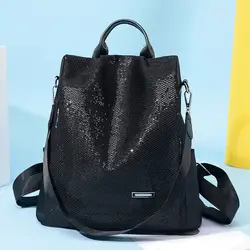 Женский мягкий кожаный рюкзак модная многофункциональная сумка на плечо плотная большой вместимости женские дорожные рюкзаки Mochila Mujer 2019