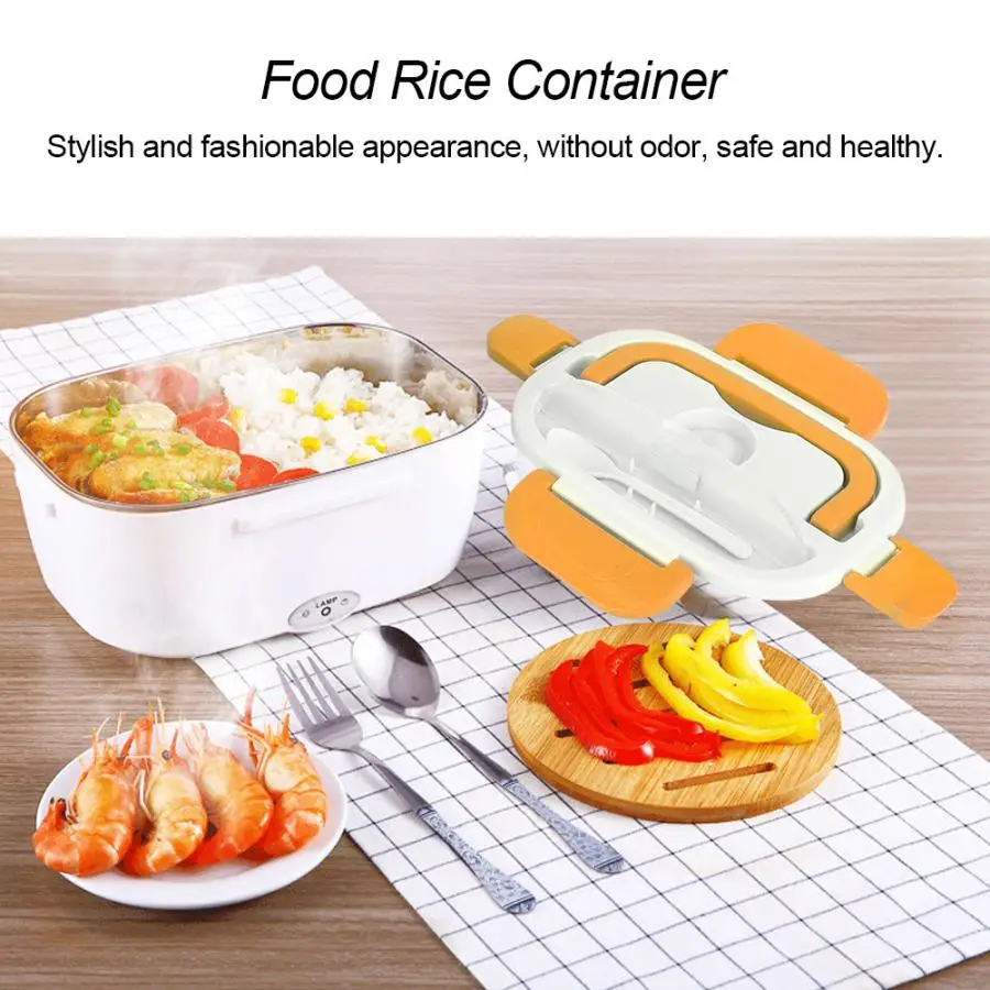 

Mini Rice Cooker Car Truck Soup Porridge Cooking Machine Food Steamer Electric Heating Lunch Box Meal Heater Warmer