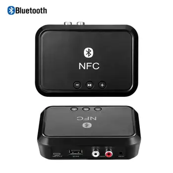 

NFC Wireless Stereo Bluetooth Audio Receiver Portable Bluetooth Adapter NFC-Enabled 3.5mm/ RCA Output Music Sound Car Speaker