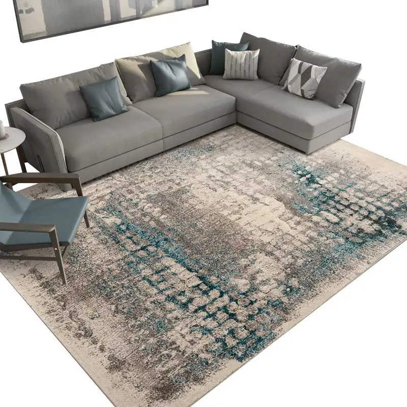 Ковер для гостиной простой современный прикроватный ковер для гостиной настольный коврик для чая Нордический ветер абстрактный Ins полный тротуар